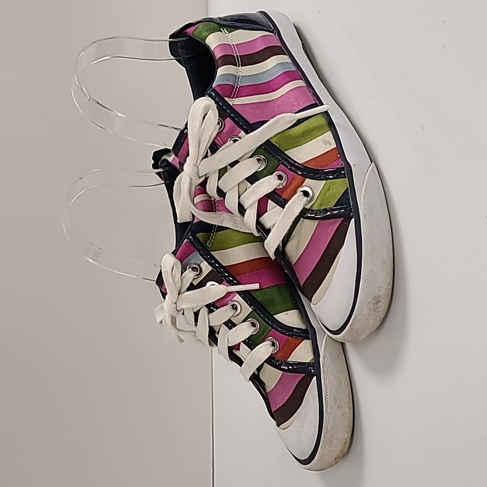 Coach Barrett Striped Sneakers